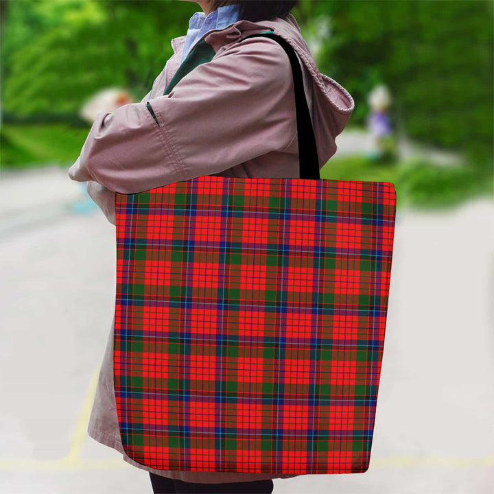 Scottish Nicolson Modern Clan Tartan Canvas Bag With Shoulder Strap Tartan Plaid 2