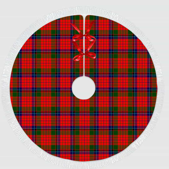 Scottish Nicolson Modern Clan Tartan Christmas Tree Skirt Tassels 1 Tartan Plaid