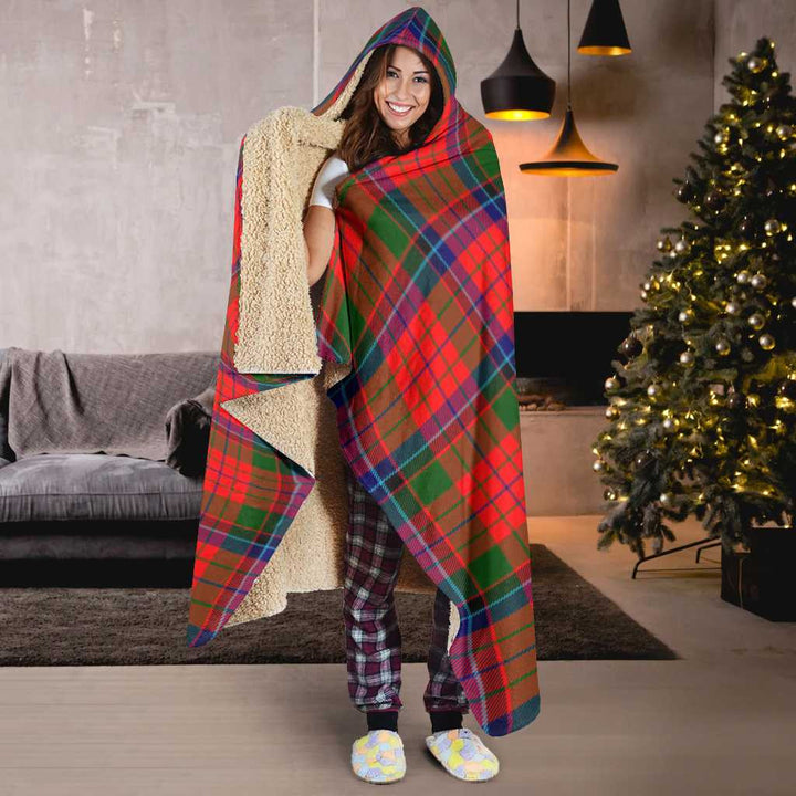 Scottish Nicolson Modern Clan Tartan Hooded Blanket Tartan Plaid 6