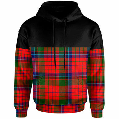Scottish Nicolson Modern Clan Tartan Hoodie - Horizontal Style Front Side Tartan Plaid
