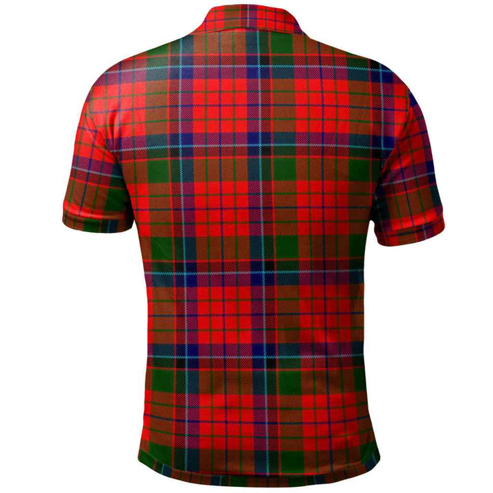 Scottish Nicolson Modern Clan Tartan Polo Shirt Back Side Tartan Plaid