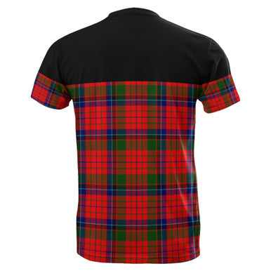Scottish Nicolson Modern Clan Tartan T-Shirt Horizontal Style Back Side Tartan Plaid