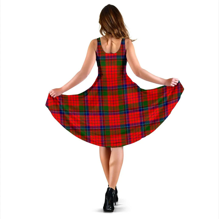 Scottish Nicolson Modern Clan Tartan Women Midi Dress