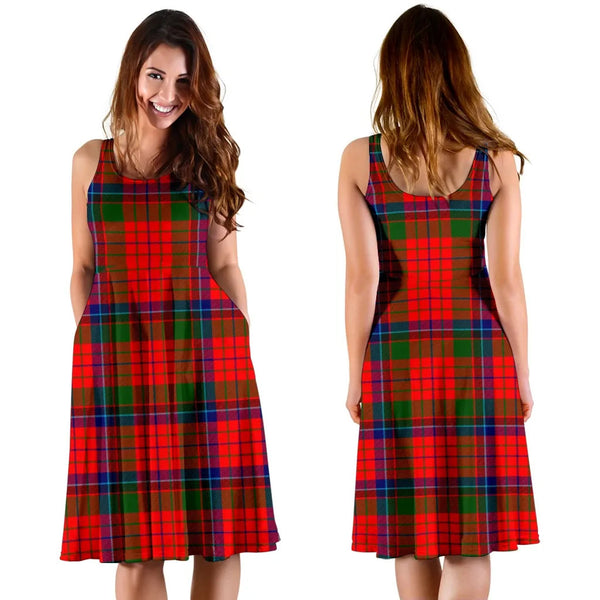 Scottish Nicolson Modern Clan Tartan Women Midi Dress