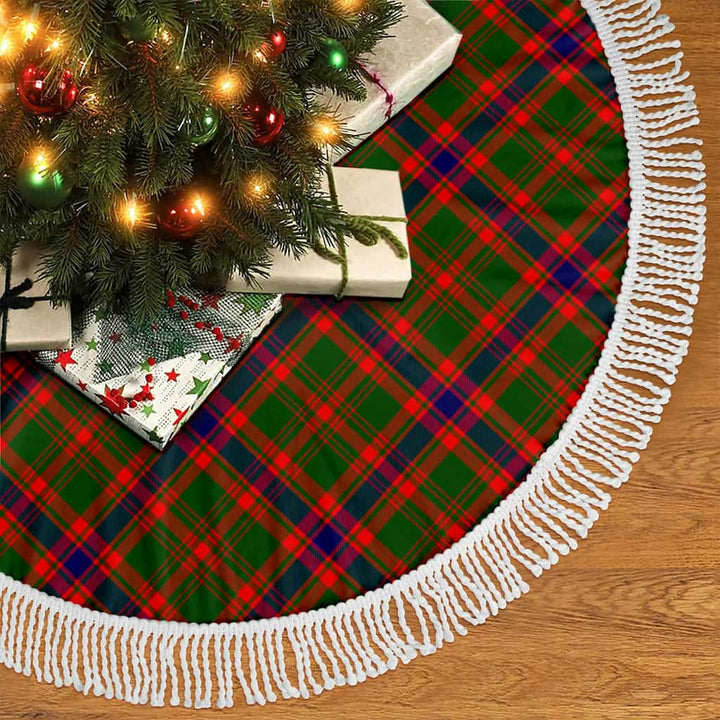 Scottish Nithsdale District Clan Tartan Christmas Tree Skirt Tassels 2 Tartan Plaid