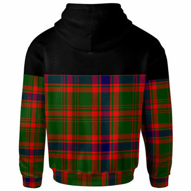 Scottish Nithsdale District Clan Tartan Hoodie - Horizontal Style Back Side Tartan Plaid