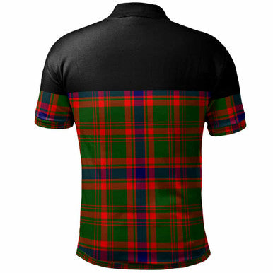 Scottish Nithsdale District Clan Tartan Polo Shirt - Horizontal Style Back Side Tartan Plaid