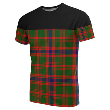 Scottish Nithsdale District Clan Tartan T-Shirt Horizontal Style Front Side Tartan Plaid