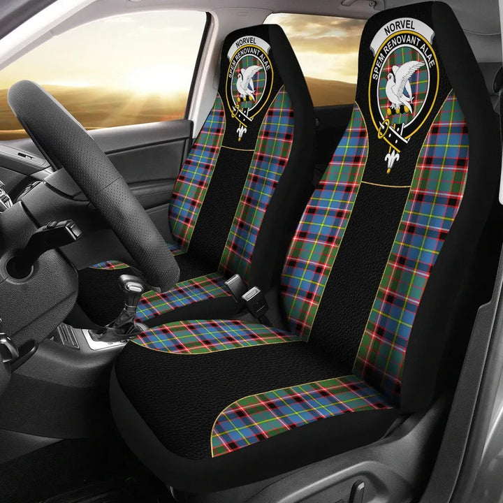 Scottish Norvel Clan Crest Tartan Car Seat Covers - Special Style 1