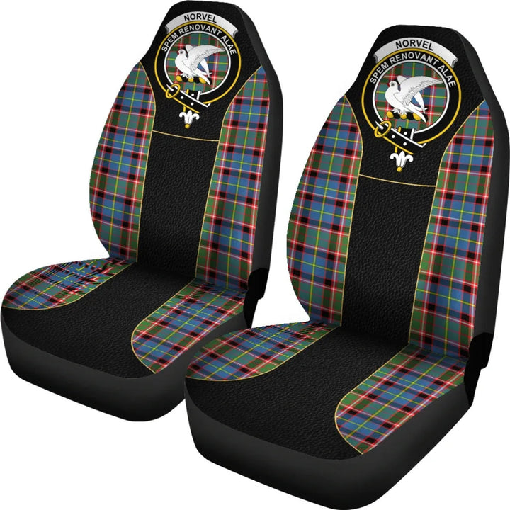 Scottish Norvel Clan Crest Tartan Car Seat Covers - Special Style 2