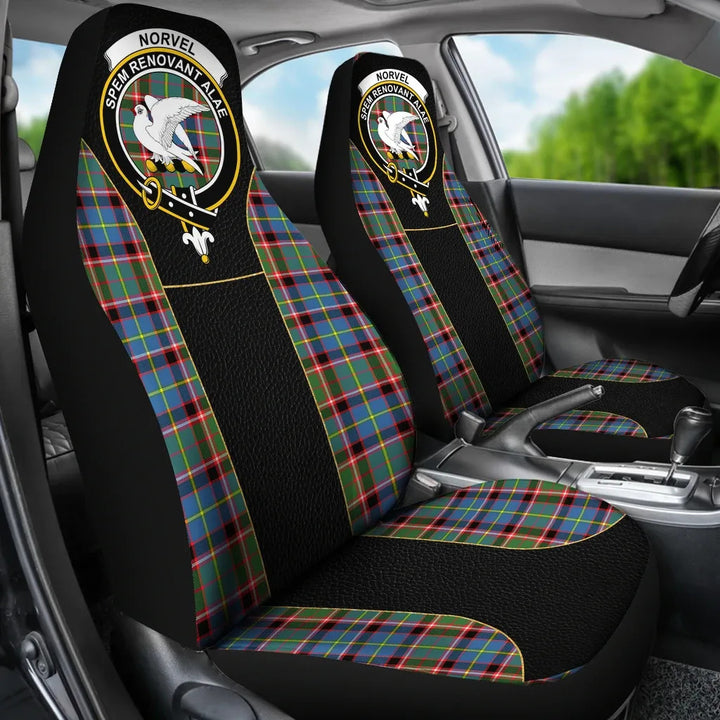 Scottish Norvel Clan Crest Tartan Car Seat Covers - Special Style 3