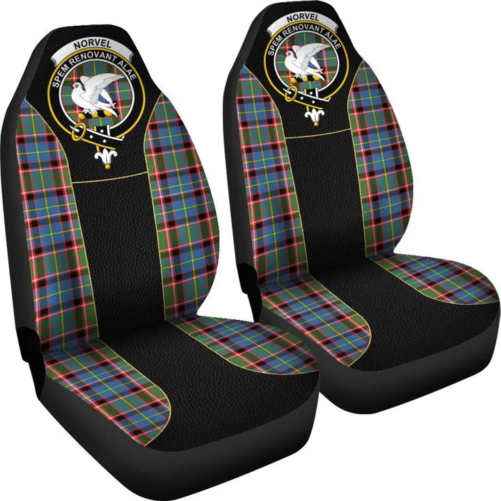 Scottish Norvel Clan Crest Tartan Car Seat Covers - Special Style 4