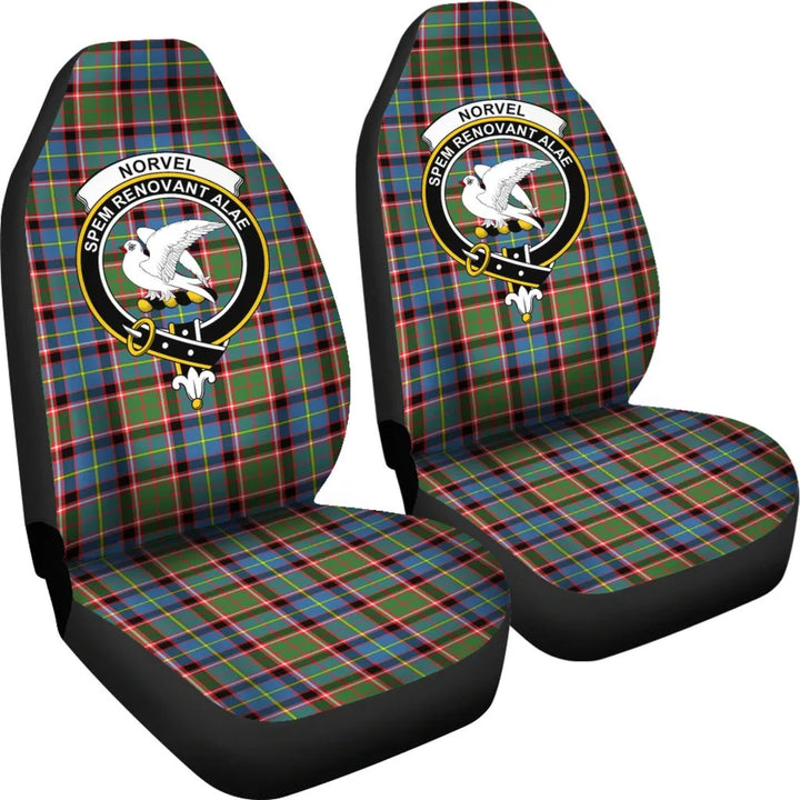 Scottish Norvel Clan Crest Tartan Car Seat Covers 1