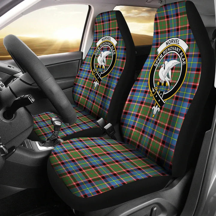 Scottish Norvel Clan Crest Tartan Car Seat Covers 3
