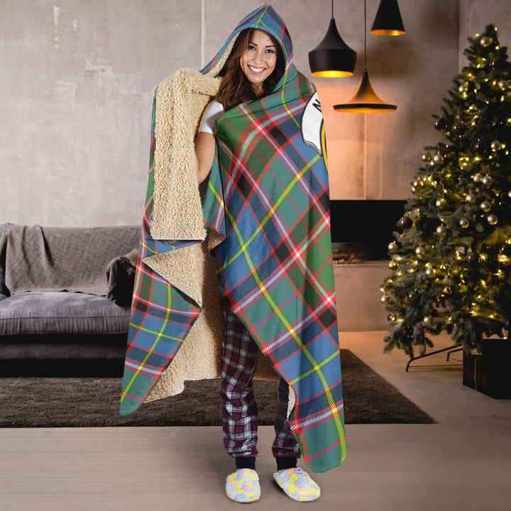 Scottish Norvel Clan Crest Tartan Hooded Blanket Tartan Plaid 6