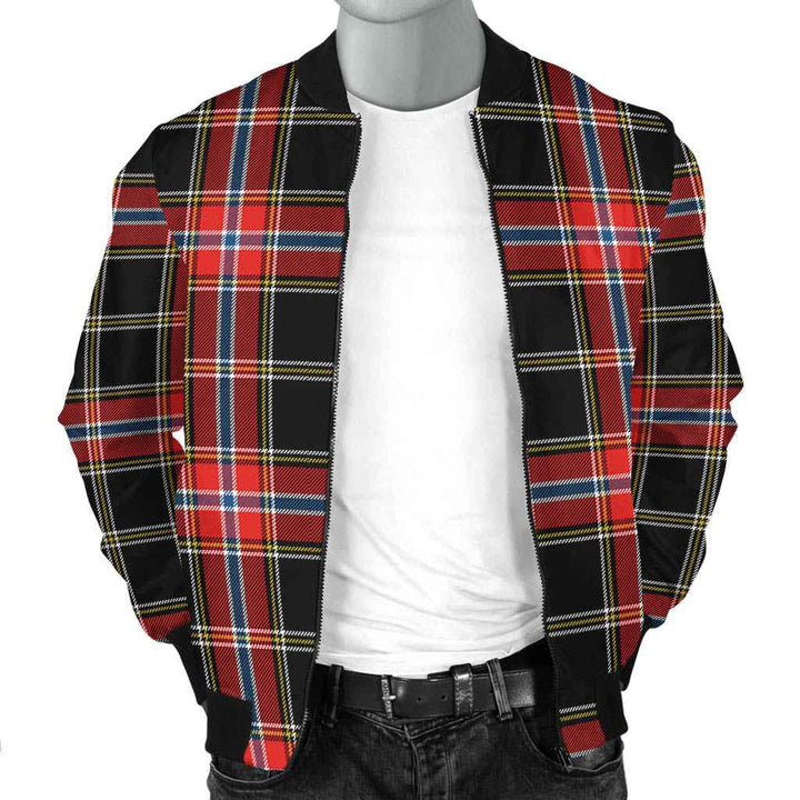 Scottish Norwegian Night Clan Tartan Bomber Jacket Tartan Plaid 2