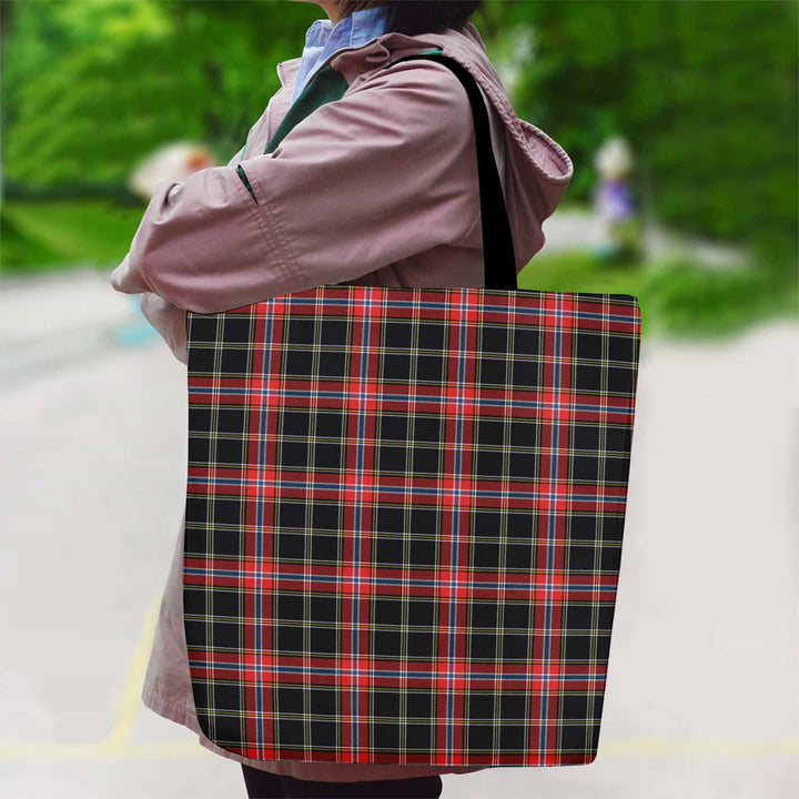 Scottish Norwegian Night Clan Tartan Canvas Bag With Shoulder Strap Tartan Plaid 2