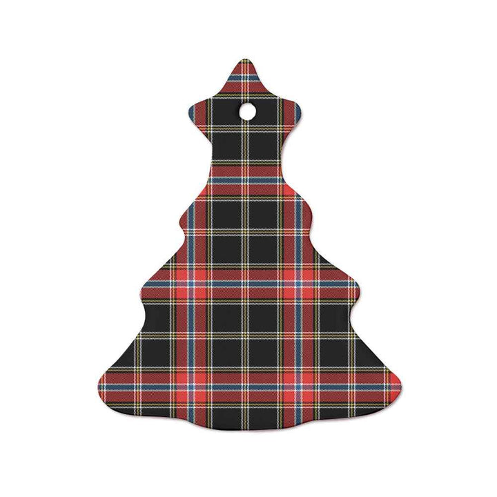 Scottish Norwegian Night Clan Tartan Ceramic Ornament  Tree Shape Tartan Plaid