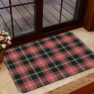 Scottish Norwegian Night Clan Tartan Door Mat Tartan Plaid 1
