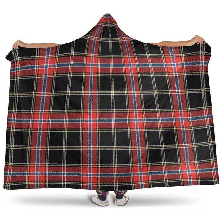 Scottish Norwegian Night Clan Tartan Hooded Blanket Tartan Plaid 1