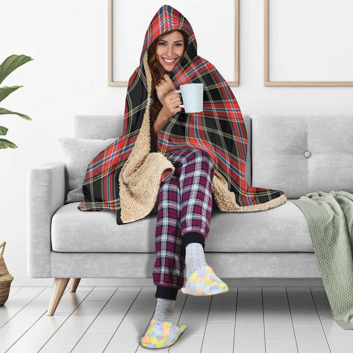 Scottish Norwegian Night Clan Tartan Hooded Blanket Tartan Plaid 5