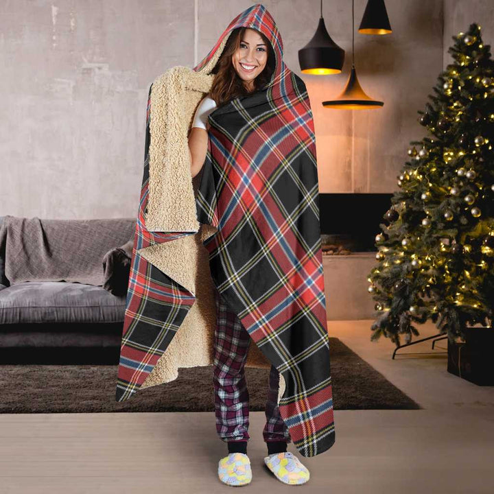 Scottish Norwegian Night Clan Tartan Hooded Blanket Tartan Plaid 6