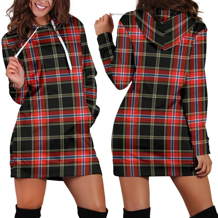 Scottish Norwegian Night Clan Tartan Hoodie Dress
