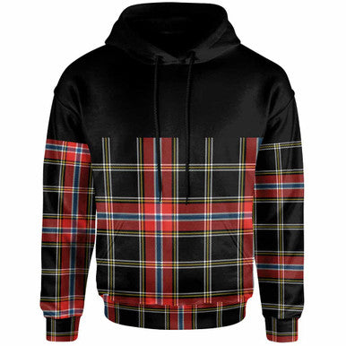 Scottish Norwegian Night Clan Tartan Hoodie - Horizontal Style Front Side Tartan Plaid
