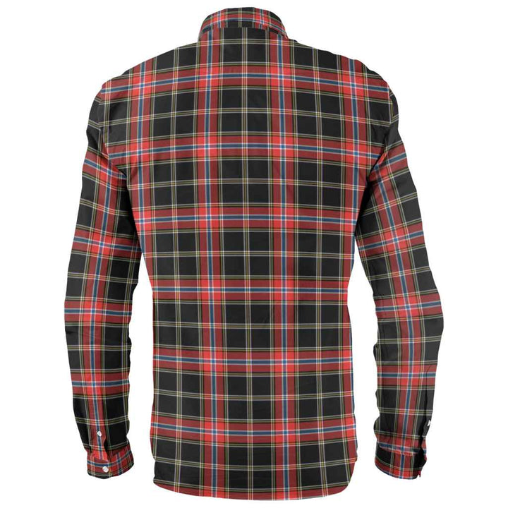 Scottish Norwegian Night Clan Tartan Long Sleeve Shirt Back Side Tartan Plaid