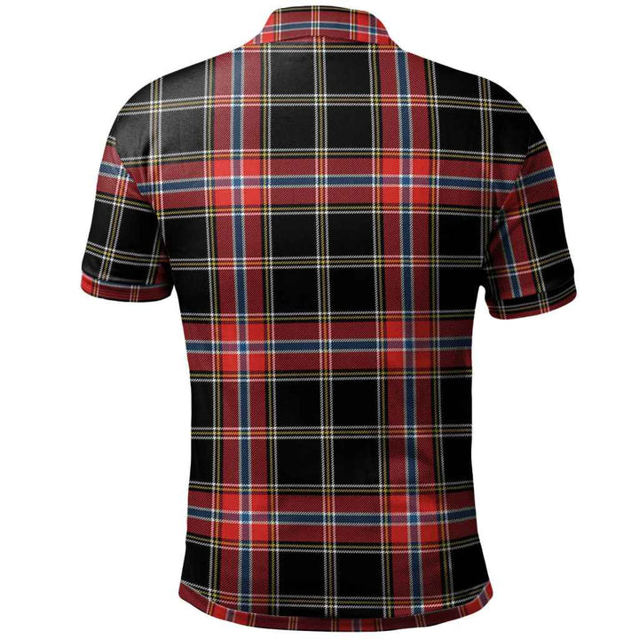Scottish Norwegian Night Clan Tartan Polo Shirt Back Side Tartan Plaid