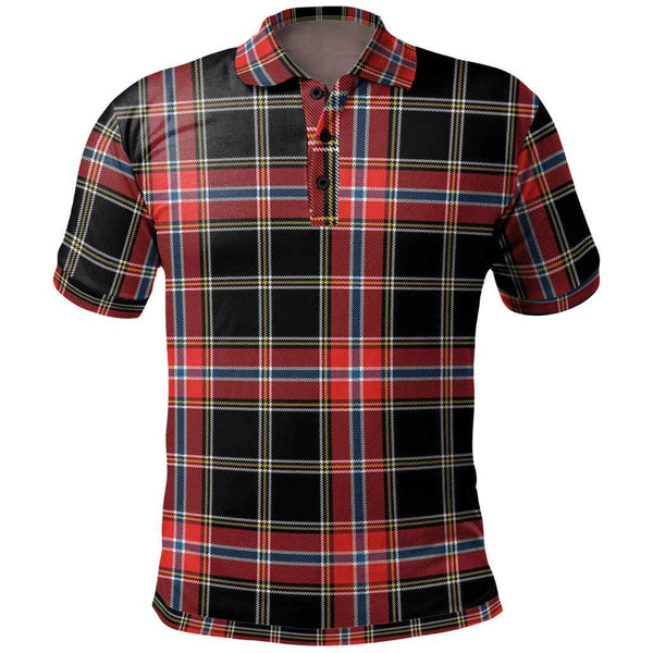 Scottish Norwegian Night Clan Tartan Polo Shirt Front Side Tartan Plaid