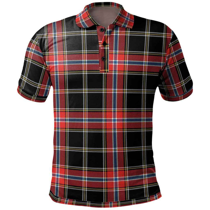 Scottish Norwegian Night Clan Tartan Polo Shirt Front Side Tartan Plaid