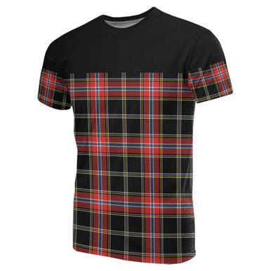 Scottish Norwegian Night Clan Tartan T-Shirt Horizontal Style Front Side Tartan Plaid