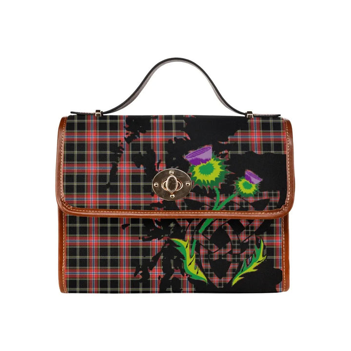 Scottish Norwegian Night Clan Tartan Waterproof Canvas Bag With Thistle Tartan Plaid 1