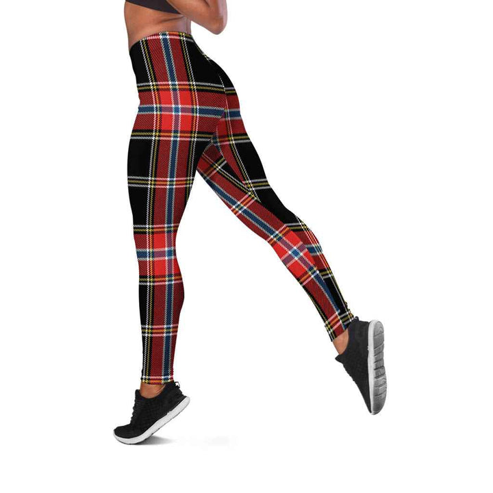 Scottish Norwegian Night Clan Tartan Women Leggings Tartan Plaid 2