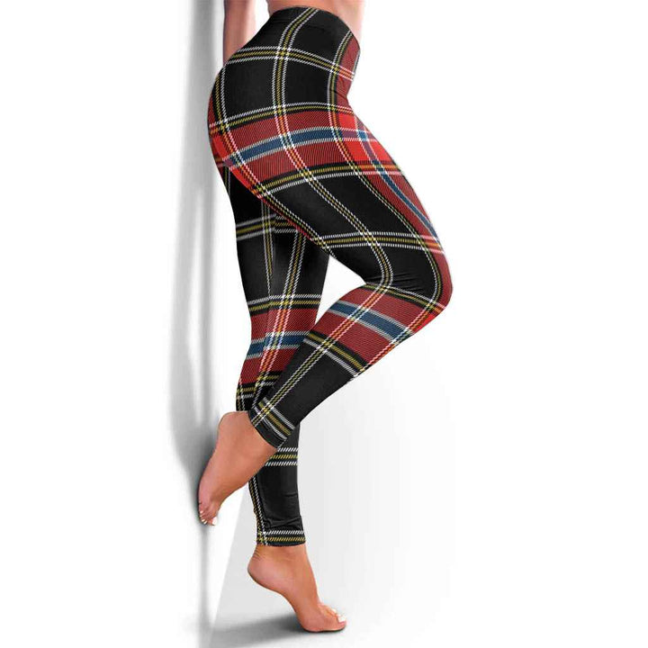 Scottish Norwegian Night Clan Tartan Women Leggings Tartan Plaid 4