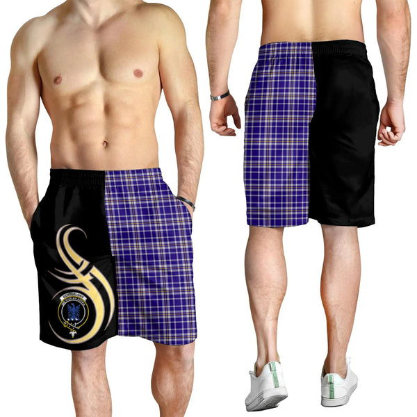 Scottish Ochterlony Clan Crest Tartan Believe in Me Men's Shorts