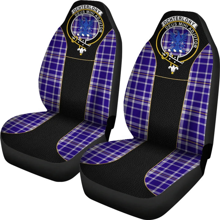 Scottish Ochterlony Clan Crest Tartan Car Seat Covers - Special Style 2
