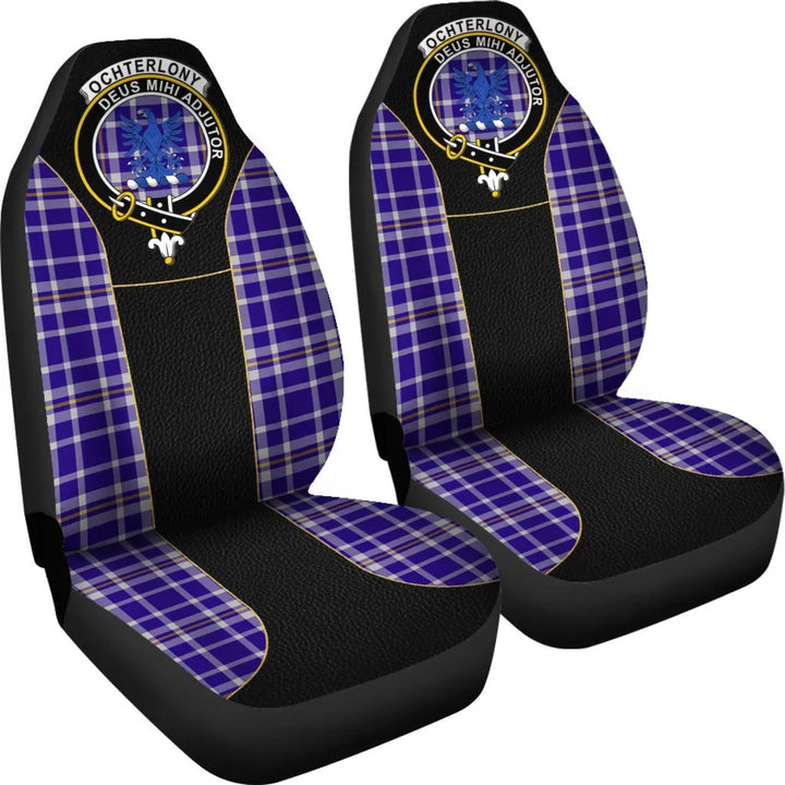 Scottish Ochterlony Clan Crest Tartan Car Seat Covers - Special Style 4