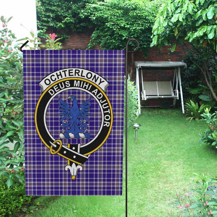 Scottish Ochterlony Clan Crest Tartan Garden Flag Tartan Plaid 2