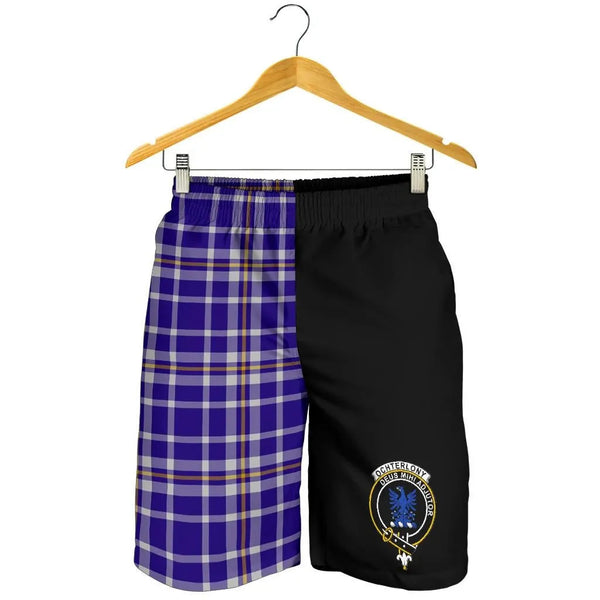 Scottish Ochterlony Clan Crest Tartan Half of Me Men's Shorts