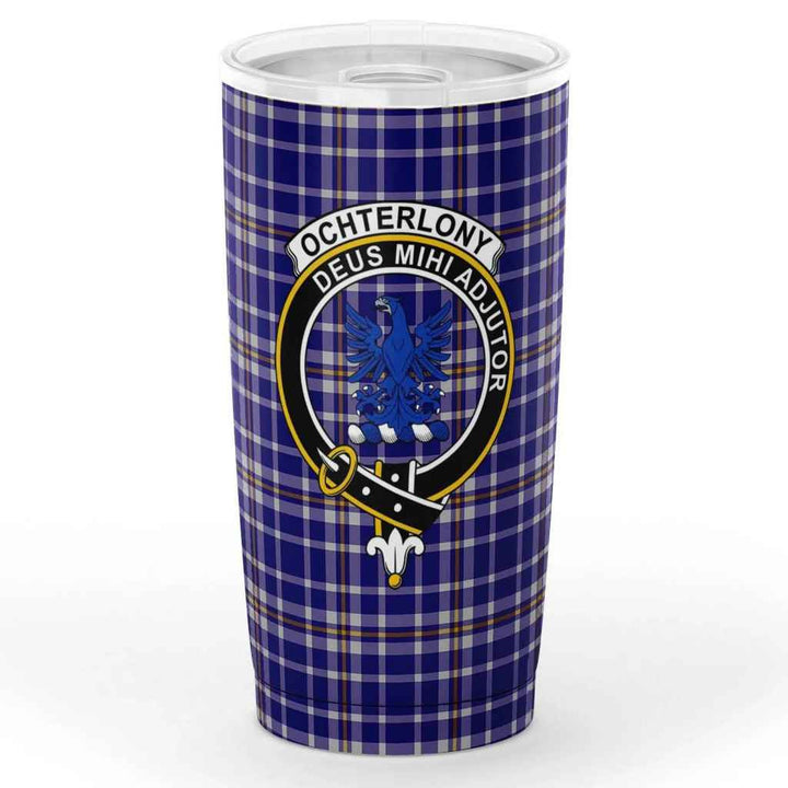 Scottish Ochterlony Clan Crest Tartan Insulated Tumbler Tartan Plaid 1