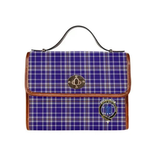 Scottish Ochterlony Clan Crest Tartan Waterproof Canvas Bag Tartan Plaid 1