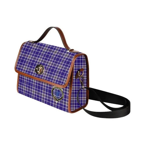 Scottish Ochterlony Clan Crest Tartan Waterproof Canvas Bag Tartan Plaid 4