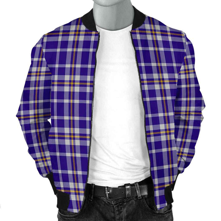 Scottish Ochterlony Clan Tartan Bomber Jacket Tartan Plaid 2