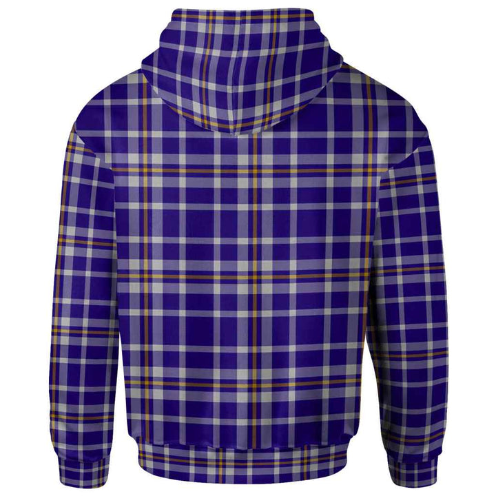 Scottish Ochterlony Clan Tartan Hoodie Back Side Tartan Plaid