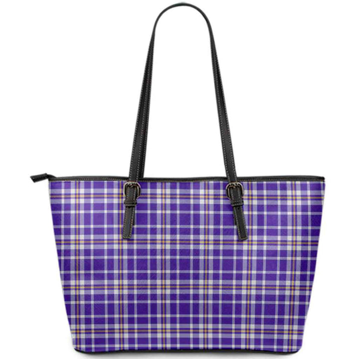 Scottish Ochterlony Clan Tartan Leather Tote Tartan Plaid