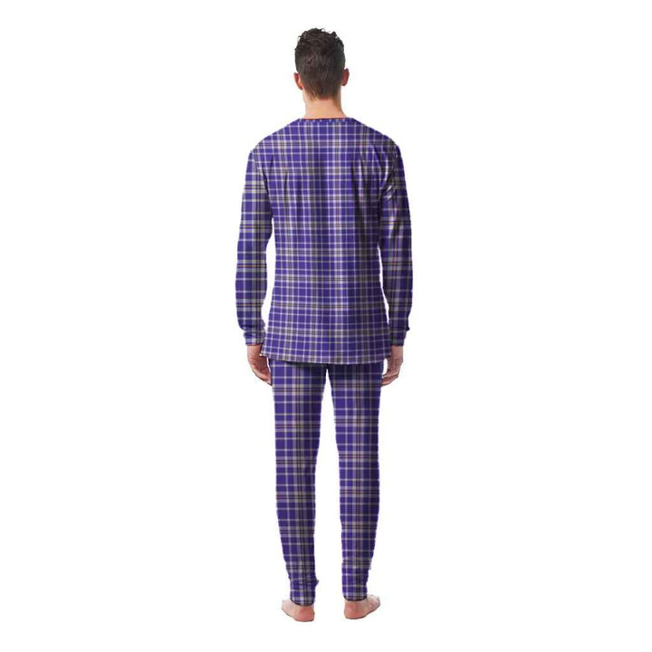 Scottish Ochterlony Clan Tartan Pajama Set Men Back Side Tartan Plaid