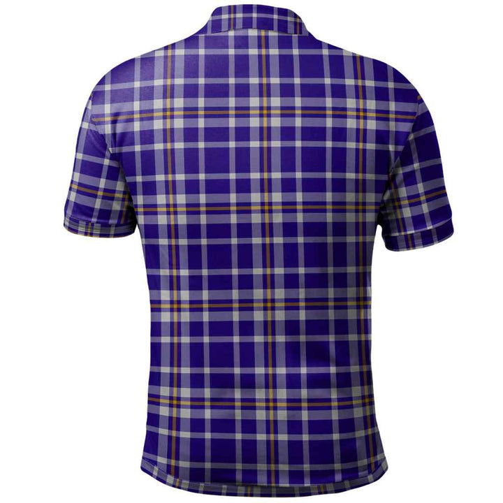 Scottish Ochterlony Clan Tartan Polo Shirt Back Side Tartan Plaid