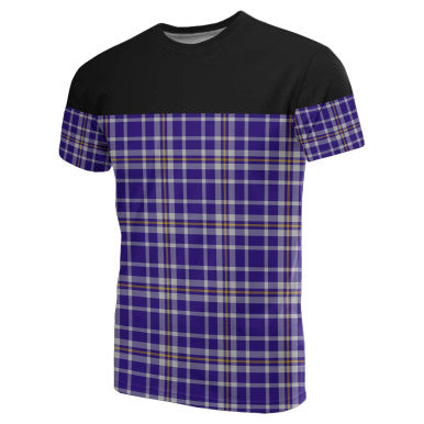 Scottish Ochterlony Clan Tartan T-Shirt Horizontal Style Front Side Tartan Plaid
